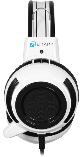 Oklick HS-G300 белый/ черный {2.5м мониторы оголовье (AH-V1W)} [361558] фото 2