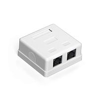 Exegate EX292843RUS Розетка внешняя двойная ExeGate SM2-RJ45-C5 RJ-45 кат.5/ 5E UTP Krone/ 110
