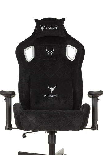 Кресло игровое Knight Outrider черный Light-20 с подголов. крестов. металл (KNIGHT OUTRIDER LTD) фото 10