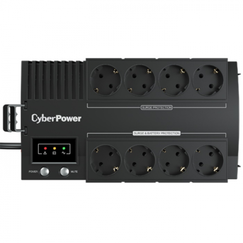 Источник бесперебойного питания CyberPower BS450E NEW Line-Interactive 450VA/ 270W USB 4+4 EURO фото 2