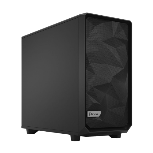 Корпус ПК без блока питания/ Case Fractal Design Meshify 2 Solid, Midi-Tower, 3x140mm, 2xUSB-A 3.2 + 1xUSB 3.2 Type-C E-ATX, ATX, mATX, mITX, Black (FD-C-MES2A-01)
