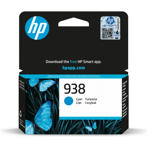 Картридж/ HP Ink Cartridge 938 голубой, 800 страниц (4S6X5PE)