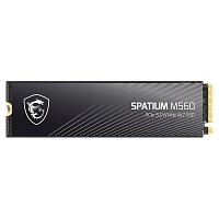 Твердотельный накопитель SSD MSI M.2 2280 1TB SPATIUM M560 Client SSD S78-440L0F0-P83, PCIe Gen5x4 with NVMe