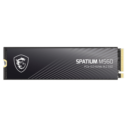 Твердотельный накопитель SSD MSI M.2 2280 1TB SPATIUM M560 Client SSD S78-440L0F0-P83, PCIe Gen5x4 with NVMe