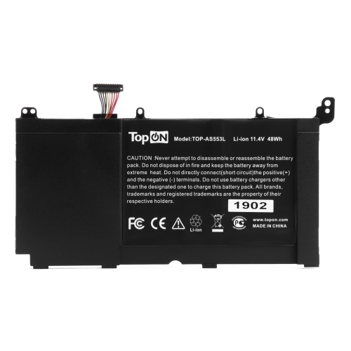 Аккумулятор для ноутбука Asus S551, R553L, V551 11.4V 4110mAh PN: B31N1336 (TOP-AS553L)