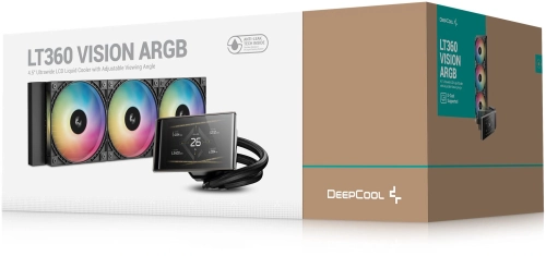 Система водяного охлаждения Deepcool LT360 Vision ARGB Soc-AM5/AM4/1200/1700/1851 черный 4-pin 33.66dB Al LCD 350W 1768gr Ret (R-LT360VISION-BKAMMC-G-1) фото 8