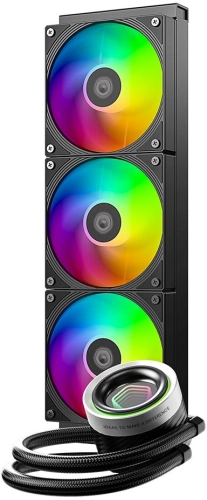 Система водяного охлаждения ID-Cooling FX360 Inf ARGB Soc-AM5/ AM4/ 1151/ 1200/ 2066/ 1700 черный 4-pin 27.2dB Al+Cu 350W Ret фото 2