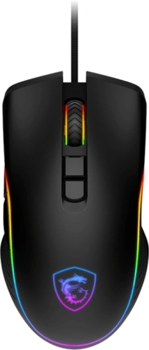 Мышь проводная Mouse MSI FORGE GM300, Wired, 118g, DPI 7200, Symmetrical design, RGB LED, black (S12-0402300-HH9)