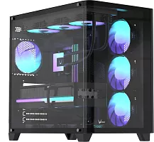Корпус Formula Crystal U2 черный без БП ATX 10x120mm 1xUSB2.0 1xUSB3.0 audio bott PSU