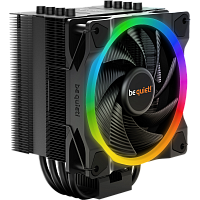 Кулер для процессора/ CPU Cooler be quiet! PURE ROCK 2 FX (150W, 4-pin PWM, 155mm, Al/ Cu, 4x6mm, ARGB, 1x120mm, 42.6CFM, 24.4dBA, 2000RPM, S: 1700/ 1200/ 115X/ 2066/ 2011(-3) square ILM, AM5/ AM4, black) (BK033)