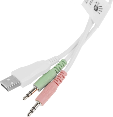 Наушники с микрофоном A4Tech Bloody G310 белый 1.8м мониторные оголовье (G310) (G310#MLN) фото 14