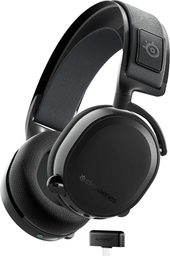 Наушники с микрофоном Steelseries Arctis 7+ черный мониторные Radio оголовье (61470)