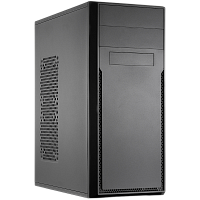 Корпус без блока питания/ Case Foxline FL-302, ATX, 2x5.25EXT, 1x3.5EXT, 4x3.5INT, 2xUSB2.0, HDA, w/o FAN, w/o PSU, NO pwr cord