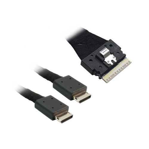 Кабель Luxshare L285SL016-SD-R Slimline SASx8 to 2x OCuLink x4 1M