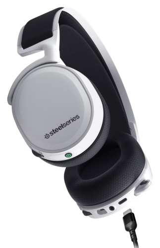 Наушники с микрофоном Steelseries Arctis 7+ белый/черный мониторные Radio оголовье (61461) фото 3
