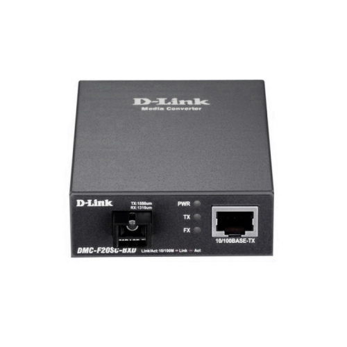 Трансивер/ DMC-F20SC-BXD WDM Media Converter 100Base-TX to 100Base-FX, SC, Single-mode, TX: 1550nm; RX: 1310nm, 20KM, Stand-alone (DMC-F20SC-BXD/ B1A) (DMC-F20SC-BXD/B1A)