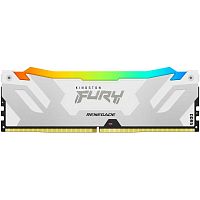 Память оперативная/ Kingston 16GB 6800MT/s DDR5 CL36 DIMM FURY Renegade RGB White XMP (KF568C36RWA-16)