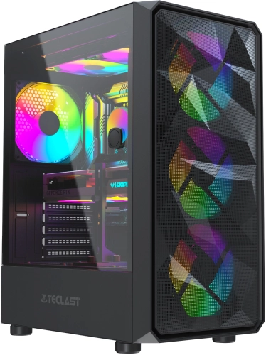 Компьютер Teclast G02 Ryzen 7 7800X3D (4.2) 32Gb SSD1Tb RTX 4070Super 12Gb Windows 11 Professional GbitEth WiFi BT 750W черный (G02 7800X3D32G1T4070SBKRU)