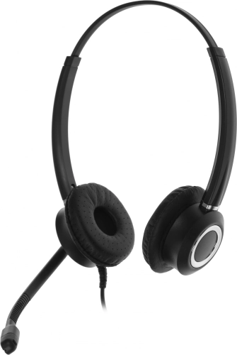 Наушники с микрофоном VT VT6200-D черный/серебристый 2.1м накладные USB оголовье (VT6200-D)