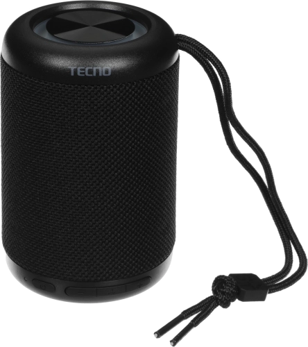 Колонка порт. Tecno S3 Square черный 3W 1.1 BT 2000mAh (S3) (S3#MLN)