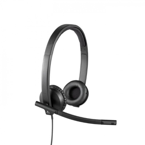 Гарнитура Logitech Headset H570E, Wired, USB, Stereo, OEM, Black (981-000575)