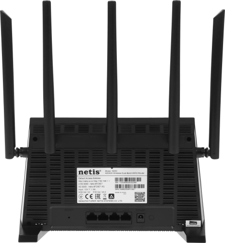 Роутер беспроводной Netis NX30 AX3000 10/100/1000BASE-TX черный фото 5