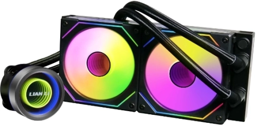 Система водяного охлаждения Lian-Li Galahad II Trinity 240 SL-INF ARGB Soc-AM5/AM4/1200/1700/1851 черный 4-pin 29dB Al+Cu Ret (G89.GA2T24INB.R0)