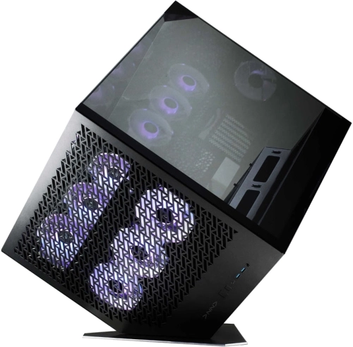 Корпус Azza CUBE PLUS черный без БП ATX 6x120mm 2xUSB3.0 1xUSB3.1 audio bott PSU (CSAZ-1002 CUBE+) фото 7