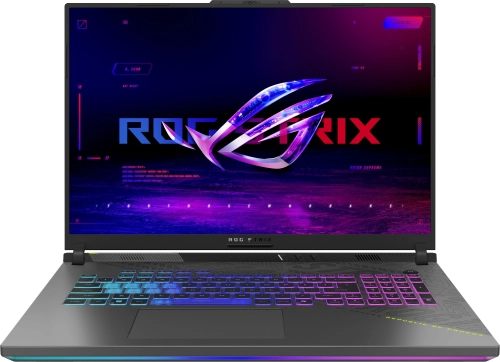 Ноутбук Asus ROG Strix G18 G814PM-S8117 Ryzen 9 8940HX 16Gb SSD512Gb NVIDIA GeForce RTX 5060 8Gb 18 IPS WUXGA (1920x1200) без ОС grey WiFi BT Cam (90NR0L29-M005X0)