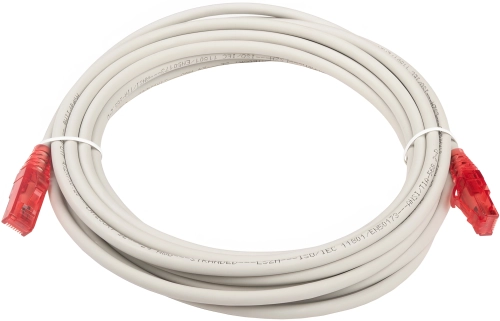 Патч-корд Hyperline PC-LPM-UTP-RJ45-RJ45-C5E-5M-LSZH-GY UTP RJ-45 вил.-вилка RJ-45 кат.5E 5м серый LSZH 24AWG (1737970) (1737970#MLN)