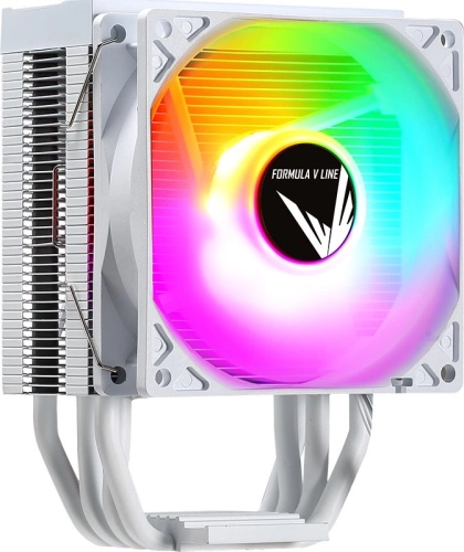 Устройство охлаждения(кулер) Formula Ice Burg ARGB Soc-AM5/ AM4/ 1200/ 1700/ 1851 белый 4-pin 17-34dB Al+Cu 170W 552gr Ret (ICE BURG ARPW 4P) (ICE BURG ARPW 4P WH)