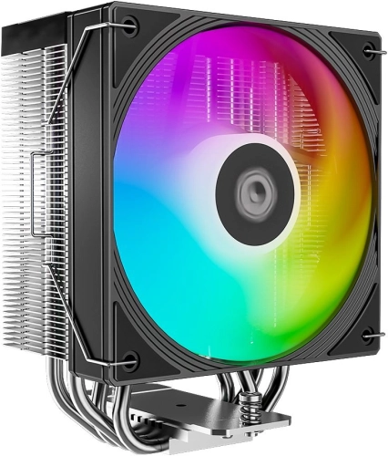 ID-COOLING FROZN A410 SE ARGB LGA1700/ 1200/ 115X/ AM5/ AM4 (10шт/ кор, TDP 180W, PWM, 4 тепл.трубки прямого контакта, ARGB FAN 120mm, черный) RET фото 2
