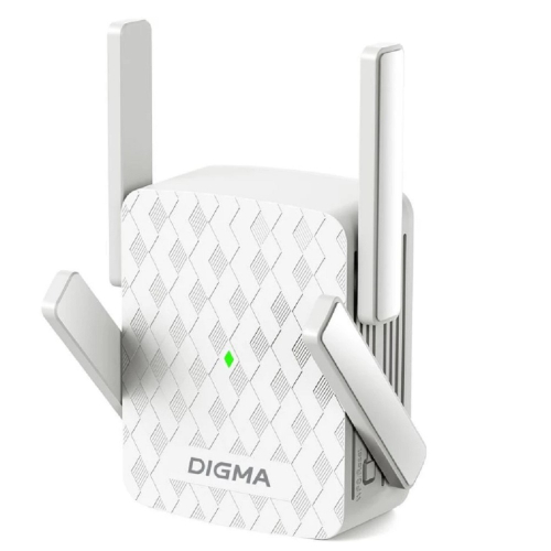 Digma D-WR310 (D-WR310V2) Повторитель беспроводного сигнала N300 Wi-Fi белый фото 2