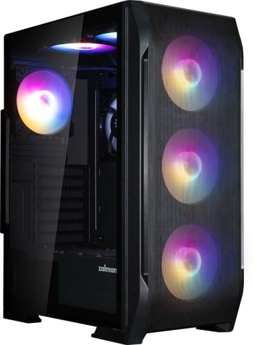 корпус ZALMAN N7 PLUS V2, ATX, BLACK, WINDOW, 1xCombo (3.5” or 2.5”), 1 x 3.5”, 3 x 2.5”, 2xUSB2.0, 1xUSB3.0, FRONT 3x120mm RGB, REAR 1x120mm RGB, TOP 2x120mm RGB, SIDE 1x120mm фото 6
