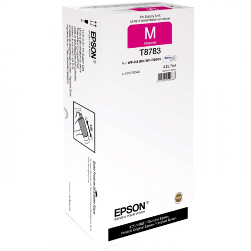 Картридж Epson T8783 пурпурный 50000 страниц для WorkForce Pro WF-R5190, WF-R5690 (C13T878340)