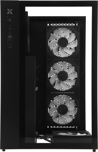 Корпус Formula Crystal Z9ML Floe черный без БП mATX 1xUSB3.0 1xUSB3.1 audio bott PSU фото 18