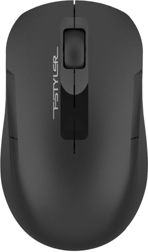 Мышь A4Tech Fstyler FG15C Air2 черный оптическая (1200dpi) беспроводная USB для ноутбука (3but) (FG15C AIR2 BLACK)