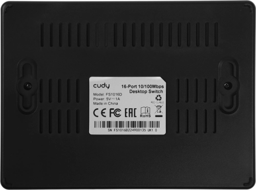 Коммутатор Cudy FS1016D (L2) 16x100Мбит/с неуправляемый фото 9