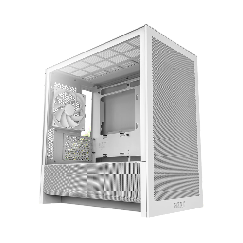 Корпус без блока питания/ Case NZXT H3 Flow (2025), Midi-Tower, TG, 1x120mm, 1xUSB-A 3.2 + 1xUSB-C 3.2, mATX, mITX White (CC-H31FW-01)