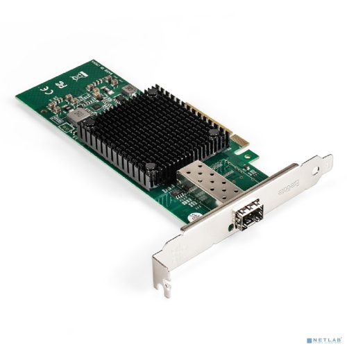 Exegate EX296227RUS Сетевой адаптер ExeGate EXE-X520-DA1 (PCI-E x8 v3.0, порты 1xSFP+ 10Gb/ s (10/ 5/ 2.5/ 1Gb/ s, 100Mb/ s), Server NIC Intel Chipset JL82599EN)
