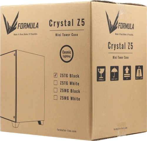 Корпус Formula Crystal Z5 TG черный без БП mATX 6x120mm 1xUSB2.0 1xUSB3.0 audio bott PSU (CRYSTAL Z5 TG BLACK) фото 15