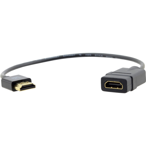 Переходной Кабель HDMI-HDMI (Вилка - Розетка), 0,3 м/ Ultra–Slim High–Speed HDMI Flexible Adapter Cable with Ethernet 0.3m (ADC-HM/ HF/ PICO) (ADC-HM/HF/PICO)