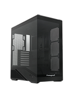 Корпус без блока питания/ Case HSPD F711, Panoramic Full Tower, Black, TG, 0.7 SPCC, no fans ATX, mATX, mITX 190/ 420/ 280mm 2x2.5", 2x3.5", 7xPCI 1xUSB-A 3.0, 1xUSB-C 445x235x475mm (F711-TGBK)