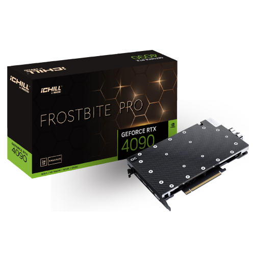 RTX4090 ICHILL FROSTBITE PRO 24GB GDDR6X 384-bit DPx3 HDMI Water Block Tubing RTL (C4090-246X-1833FBP)