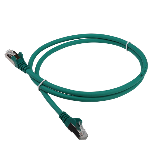 Патч-корд RJ45 - RJ45, 4 пары, FTP, категория 6, 15 м, зеленый, LANMASTER LAN-PC45/S6-15-GN