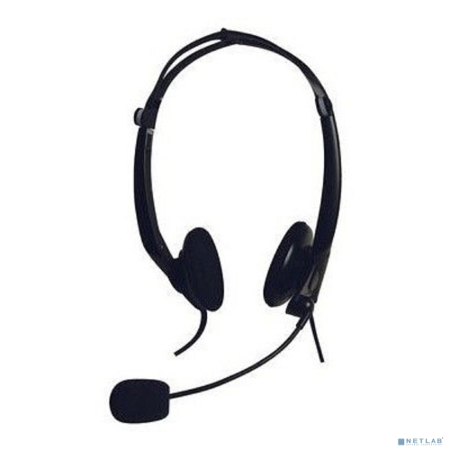 A4Tech HS-10 черный+белый 2м накладные оголовье (HS-10DOUBLEEEE)
