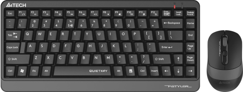 Клавиатура + мышь A4Tech Fstyler FGS1110Q клав:черный/ серый мышь:черный/ серый USB беспроводная Multimedia