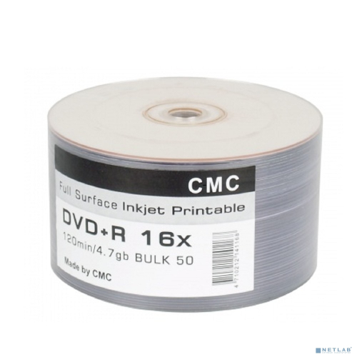 CMC DVD+R 4,7 GB 16x Bulk/ 50 Full Ink Print (CMCDVDPRPRB50)