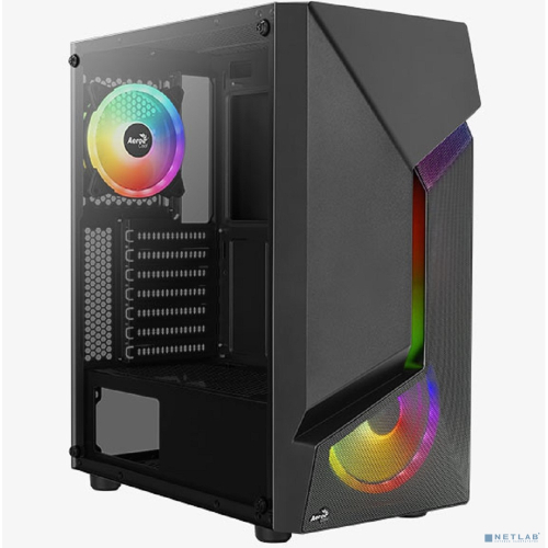 Корпус AeroCool Scape-G-BK-v2 Black Mid Tower ATX/ micro ATX/ mini-ITX , без БП, Steel, ABS (4711099471546)