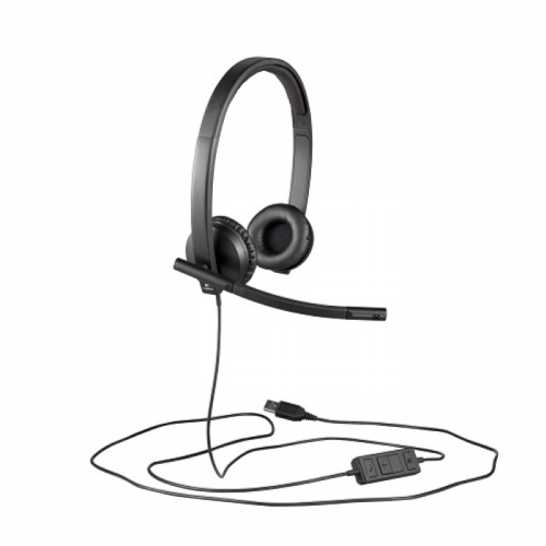 Гарнитура Logitech Headset H570E, Wired, USB, Stereo, OEM, Black (981-000575) фото 3